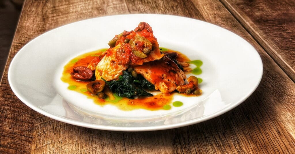 Fish in the Livornese style