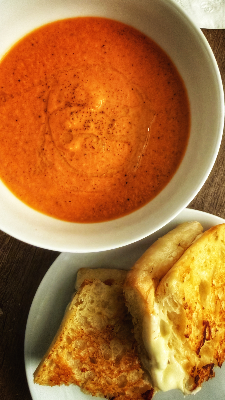 Roasted Tomato and bell pepper bisque